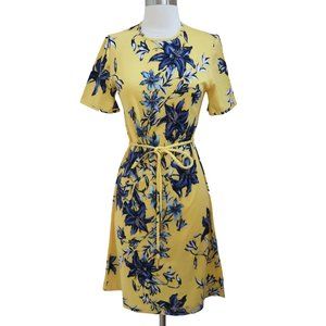 vtg AVERARDO BESSI floral print jersey dress I 44 US 10